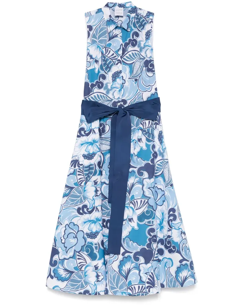 Sara Roka Caryl 85/B Midikleid - Blau Blau