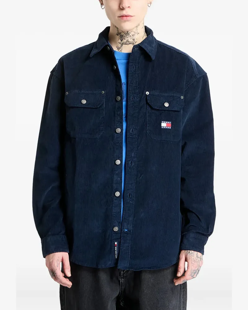 Tommy Hilfiger Hemdjacke aus Cord - Blau Blau