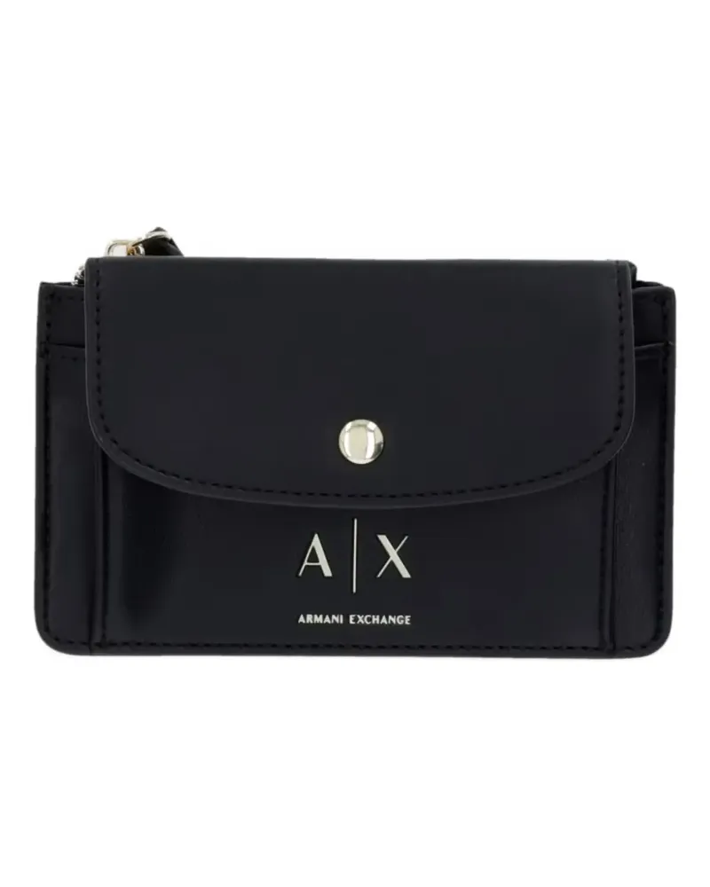 Armani Exchange logo-print wallet - Schwarz Schwarz