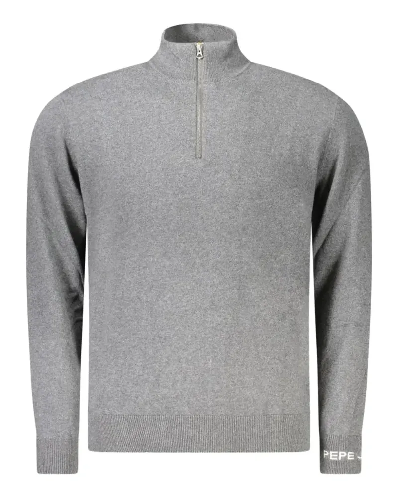 Pepe Jeans zip-neck cotton sweater - Grau Grau