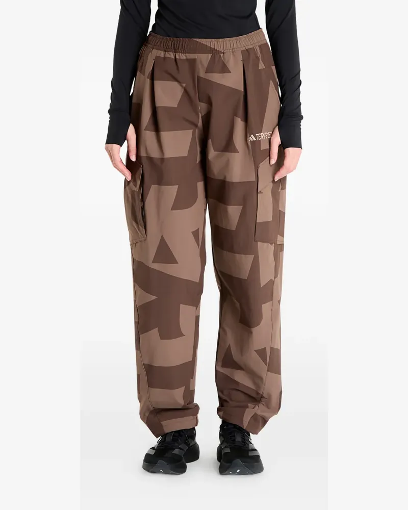 adidas printed-design track pants - Braun Braun