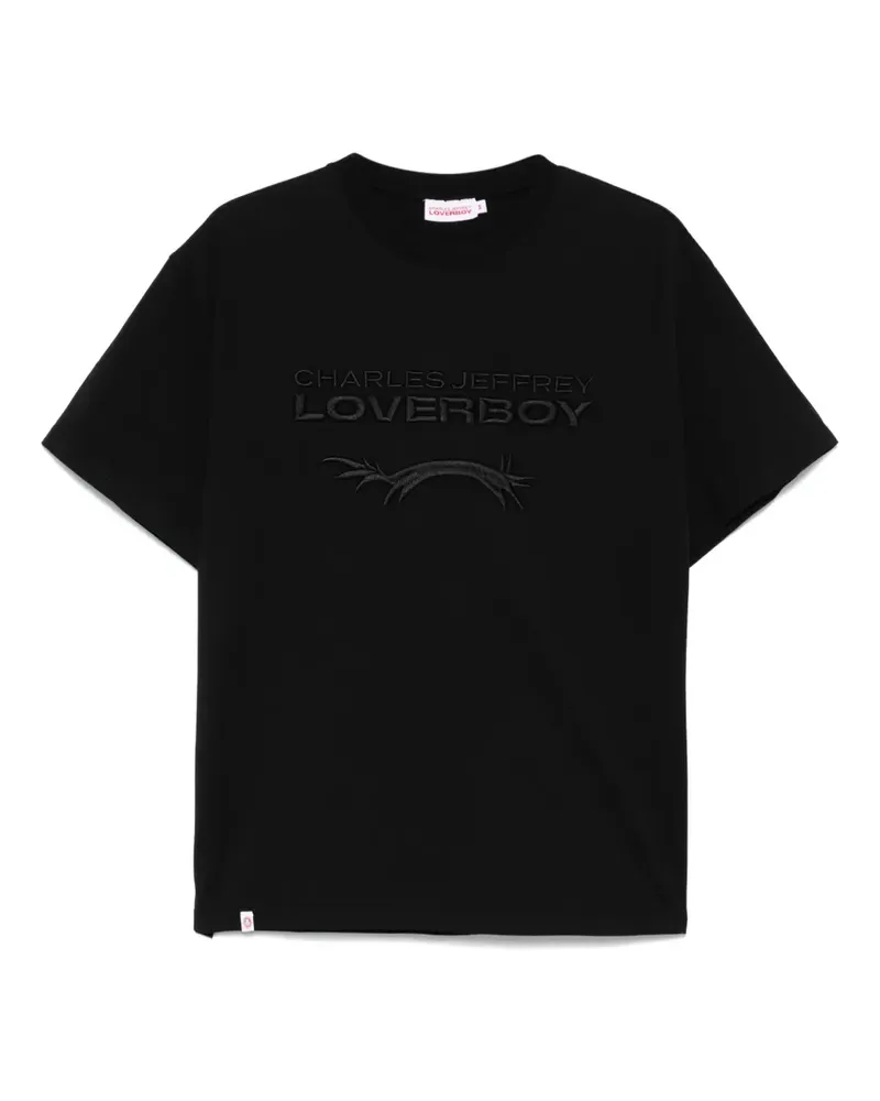 Charles Jeffrey Loverboy T-Shirt mit Logo - Schwarz Schwarz