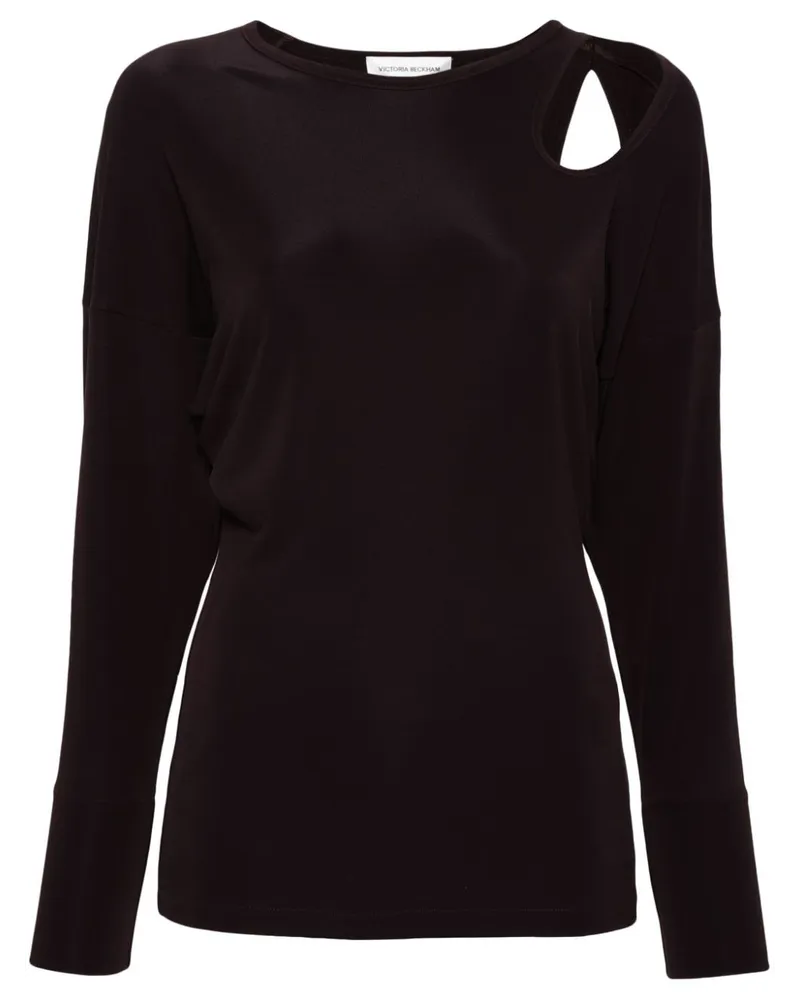 Victoria Beckham Jersey-Top mit Cut-Outs - Violett Violett