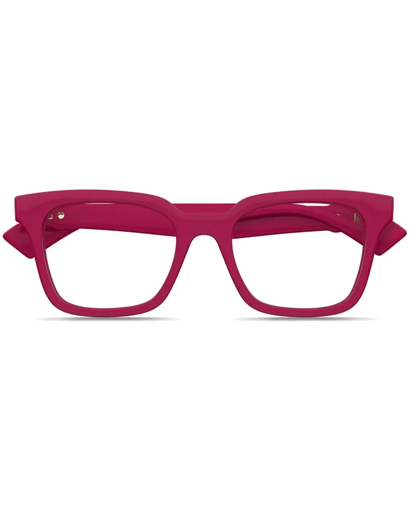 Gucci Brille mit eckigem Gestell - Rot Rot