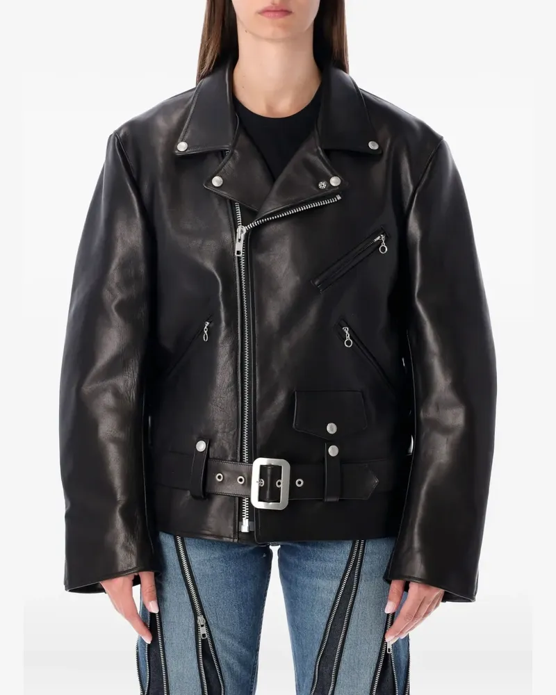 Junya Watanabe Bikerjacke mit Reißverschluss - Schwarz Schwarz
