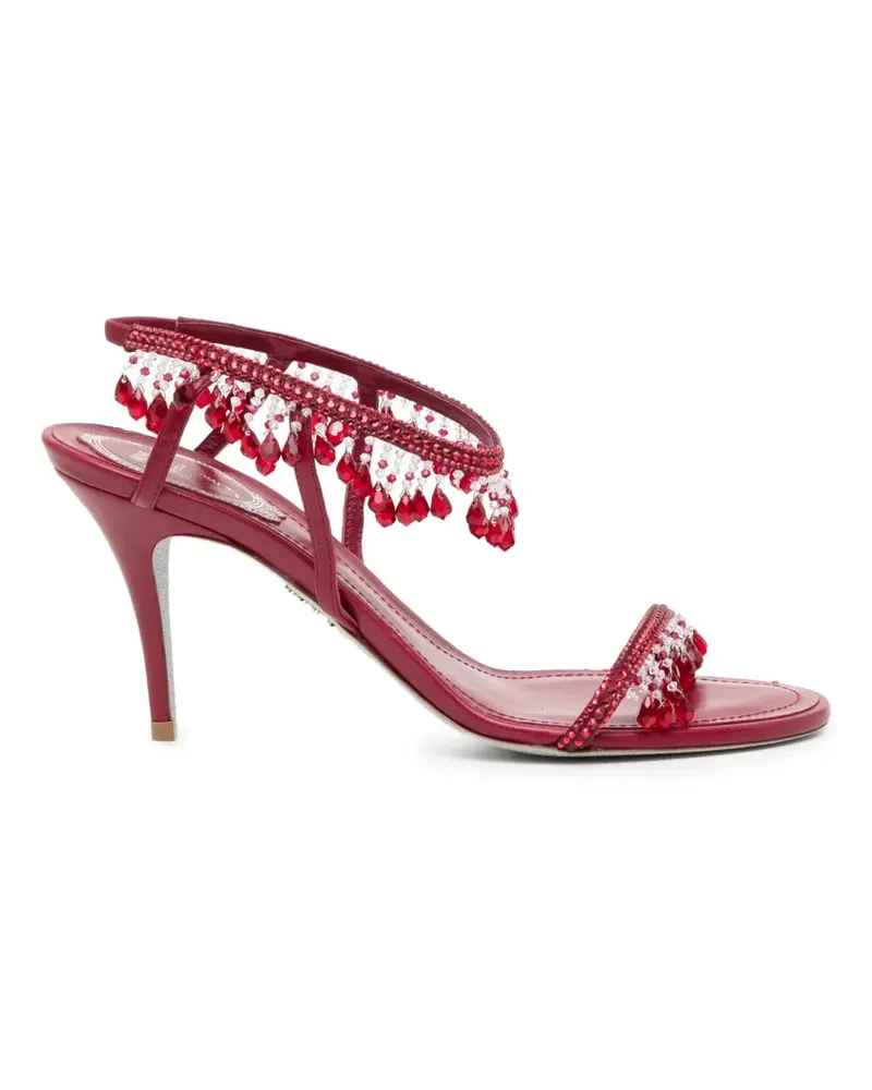 René Caovilla Jahanara Sandalen 85mm - Rot Rot
