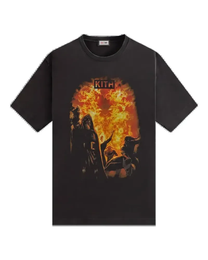 KITH Marvel Villains T-Shirt mit grafischem Print - Schwarz Schwarz