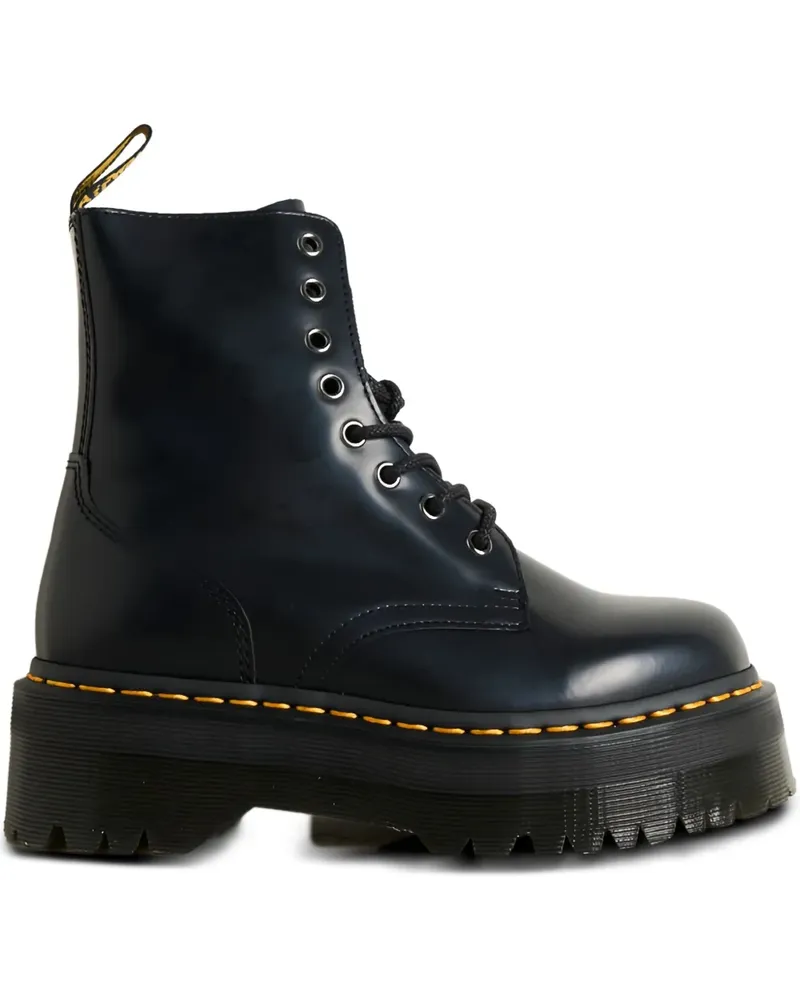 Dr.Martens Jadon Smooth Bikerstiefel mit Plateau - Schwarz Schwarz