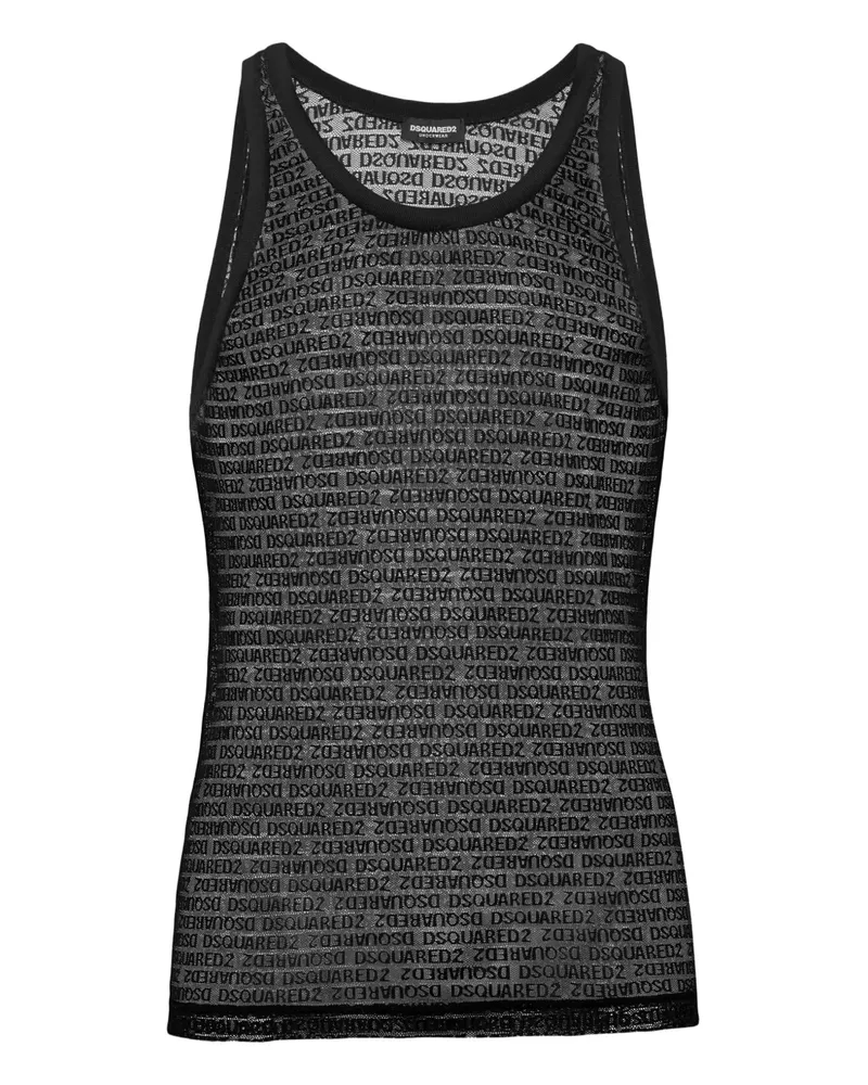 Dsquared2 Heritage tank top - Schwarz Schwarz