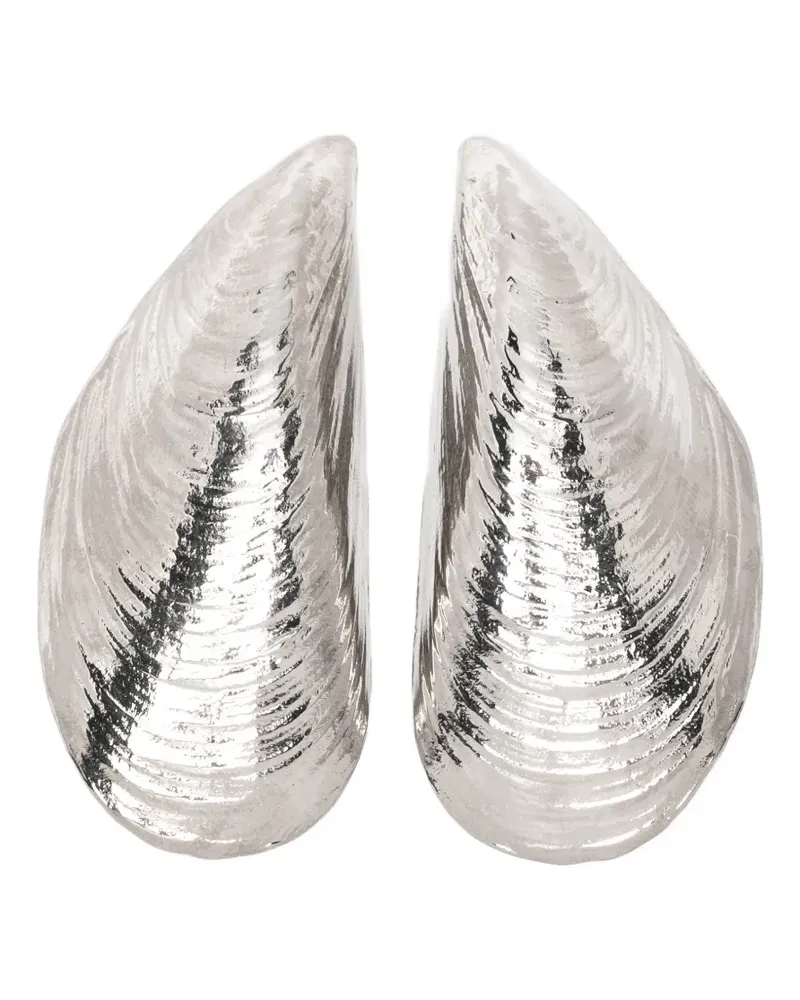 ARMARIUM mussel-shell-shaped earrings - Silber Silber