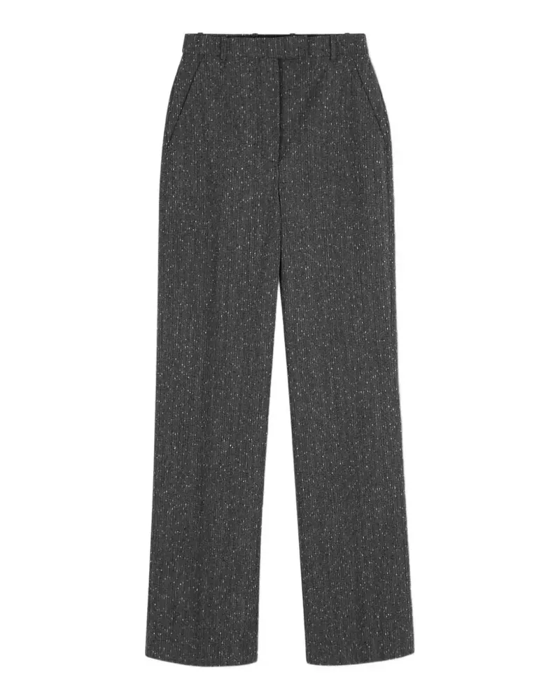 Alexander McQueen speckled-effect tailored trousers - Grau Grau