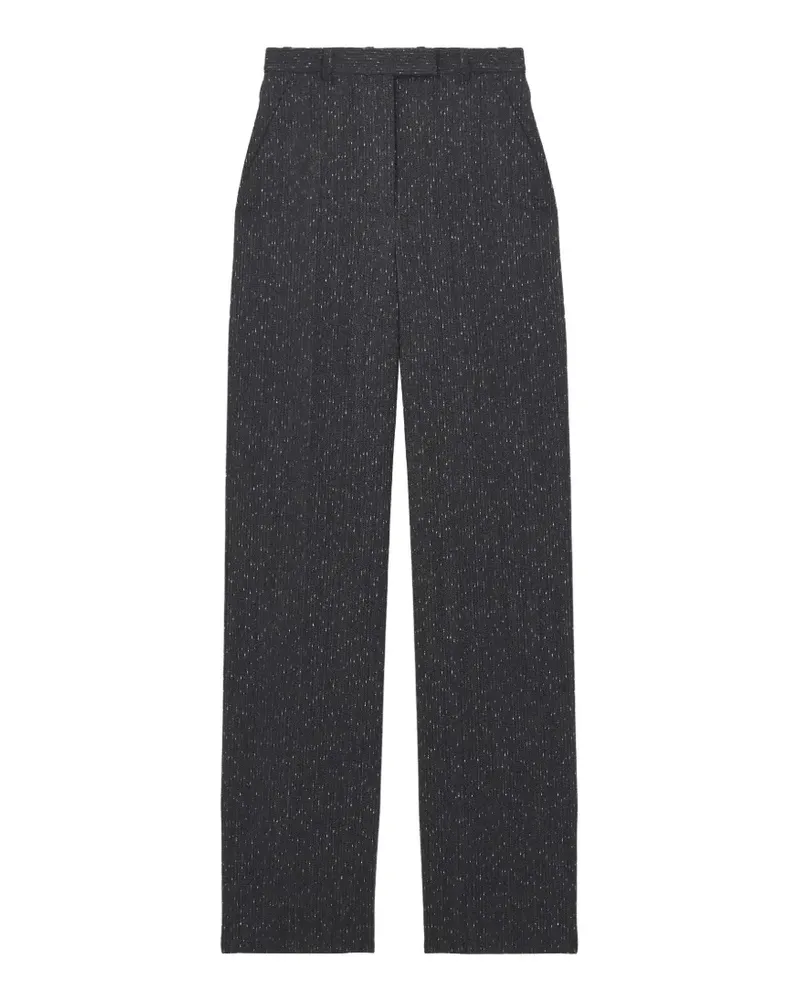 Alexander McQueen Gerade Hose mit ausgestelltem Muster - Grau Grau