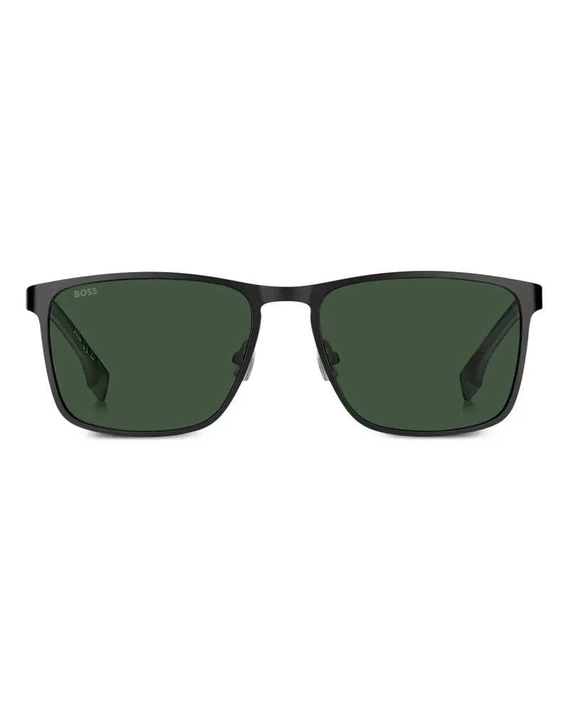 HUGO BOSS Eckige Sonnenbrille - Schwarz Schwarz
