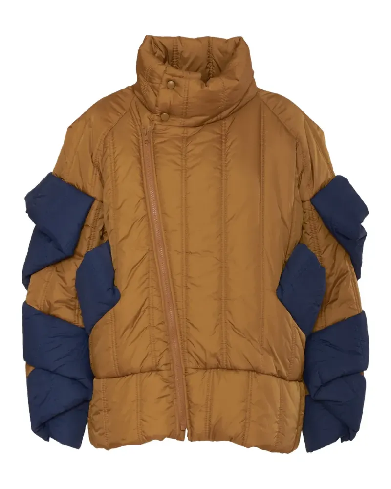 Henrik Vibskov Gesteppte Jacke mit asymmetrischem Reißverschluss - Gelb Gelb