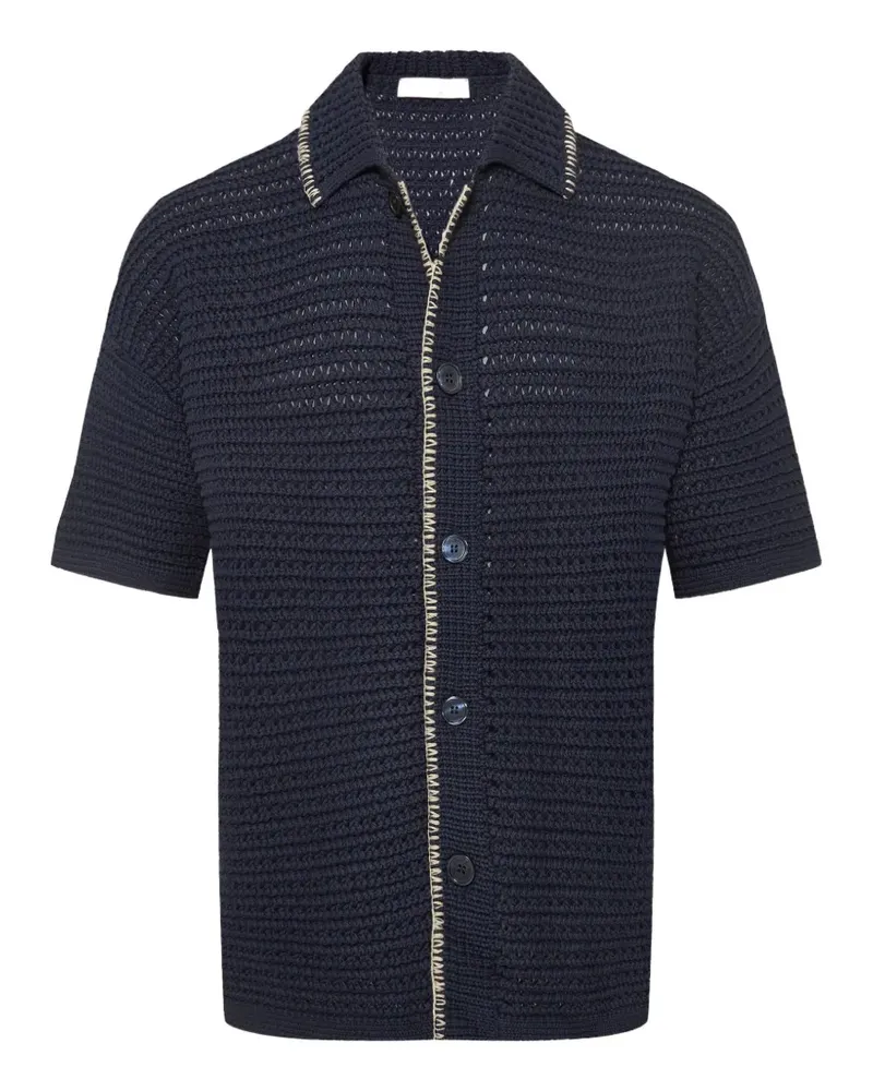 Orlebar Brown Thomas edge stitch shirt - Blau Blau