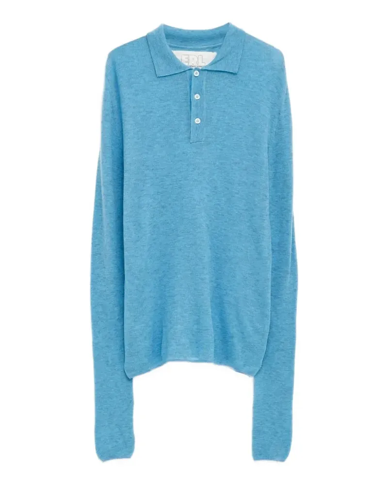 ERL buttoned polo shirt - Blau Blau