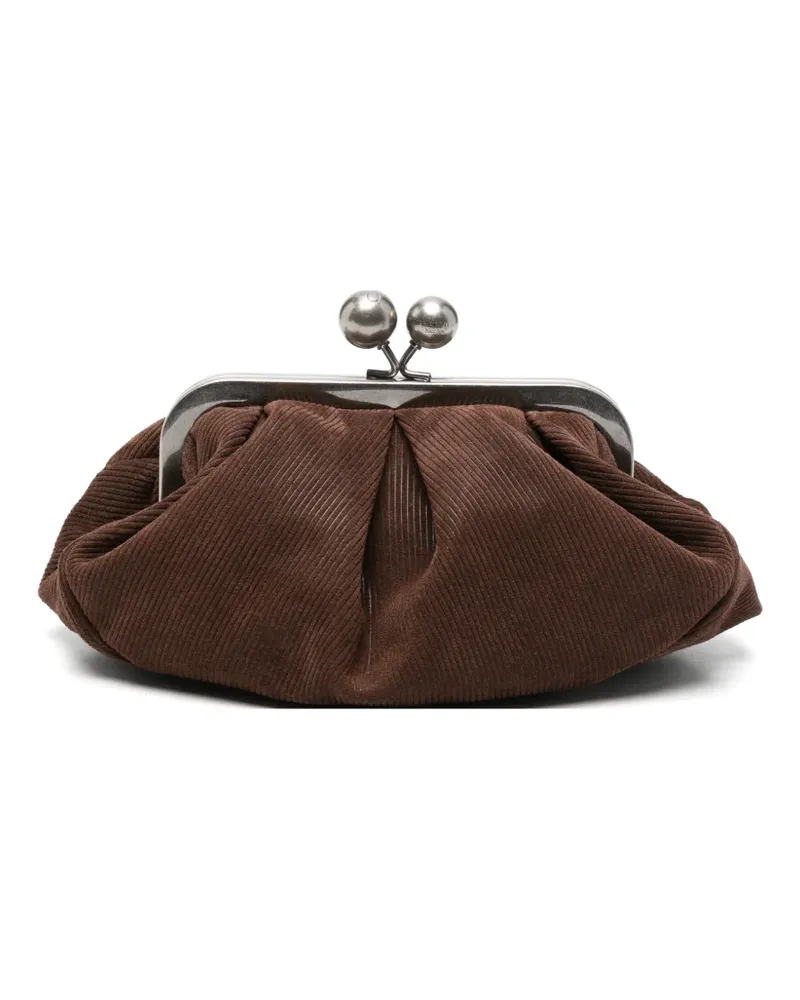 Max Mara Pasticcino Clutch aus Leder - Braun Braun