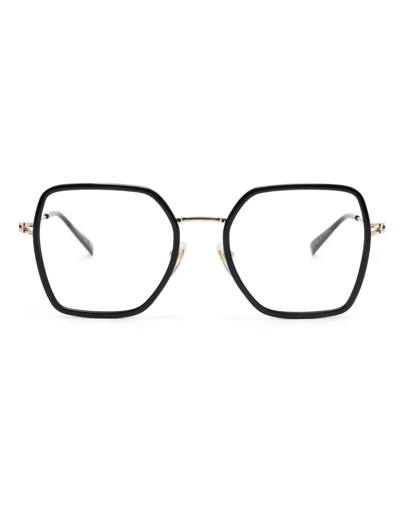 Gucci Brille mit eckigem Gestell - Schwarz Schwarz
