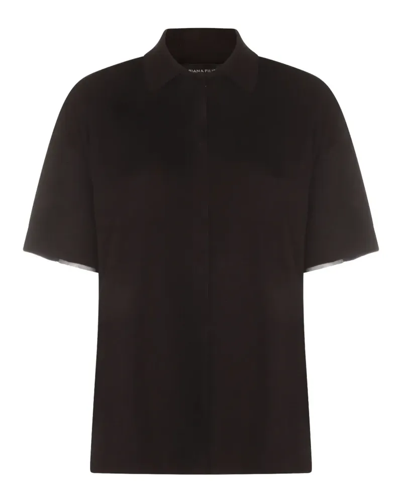 Fabiana Filippi collared short-sleeve shirt - Blau Blau