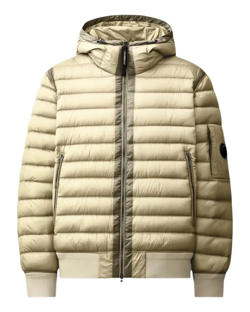 C.P. Company D.D. Shell Daunenjacke mit Kapuze - Nude Nude
