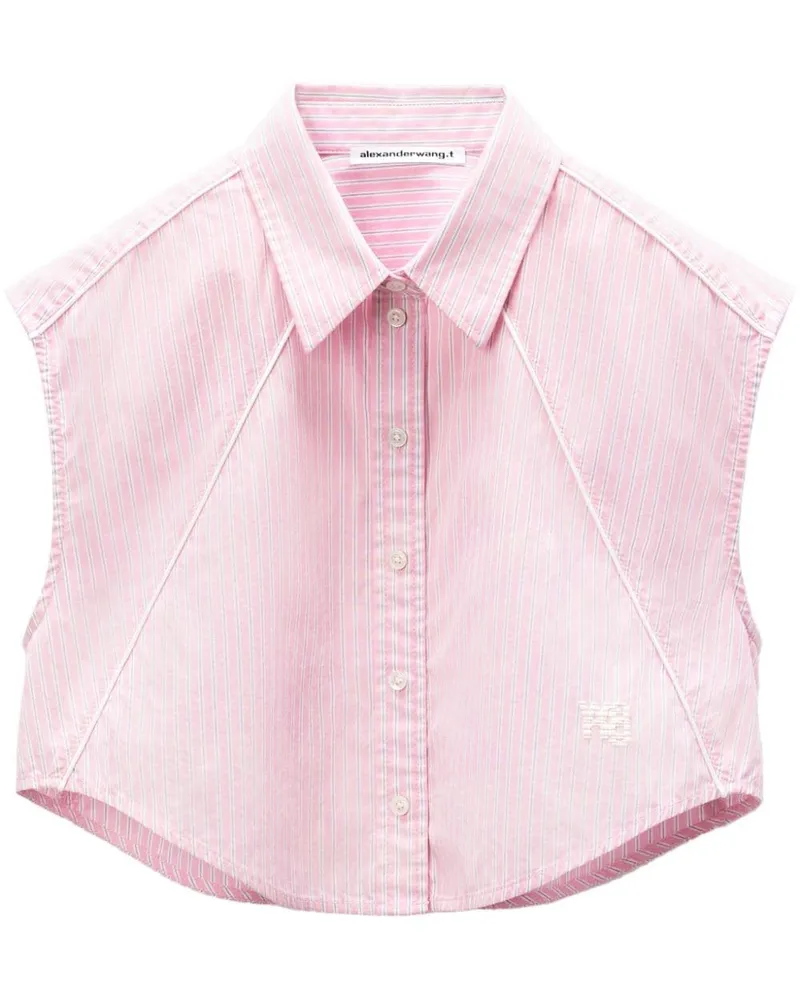 Alexander Wang Gestreiftes Hemd - Rosa Rosa