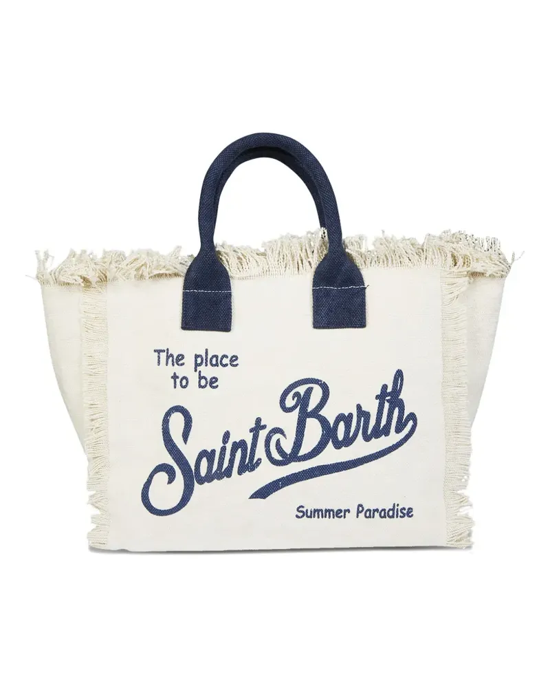 MC2 Saint Barth Colette frayed tote bag - Nude Nude