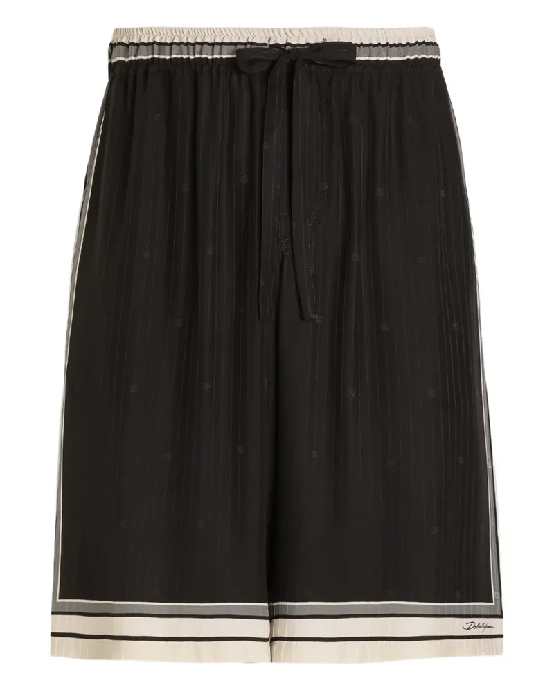 Dolce & Gabbana Shorts mit Kordelzug - Schwarz Schwarz