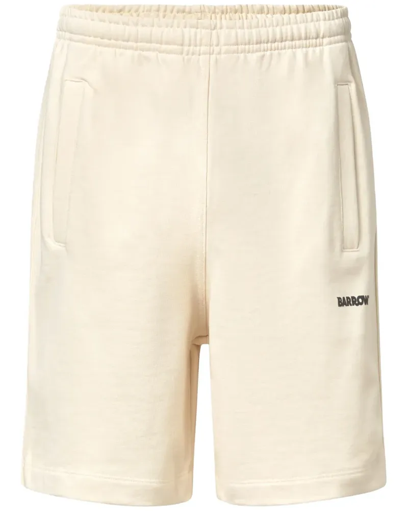 BARROW Joggingshorts mit Logo-Print - Nude Nude