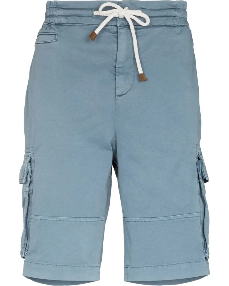 Brunello Cucinelli Cargo-Shorts mit geradem Bein - Blau Blau