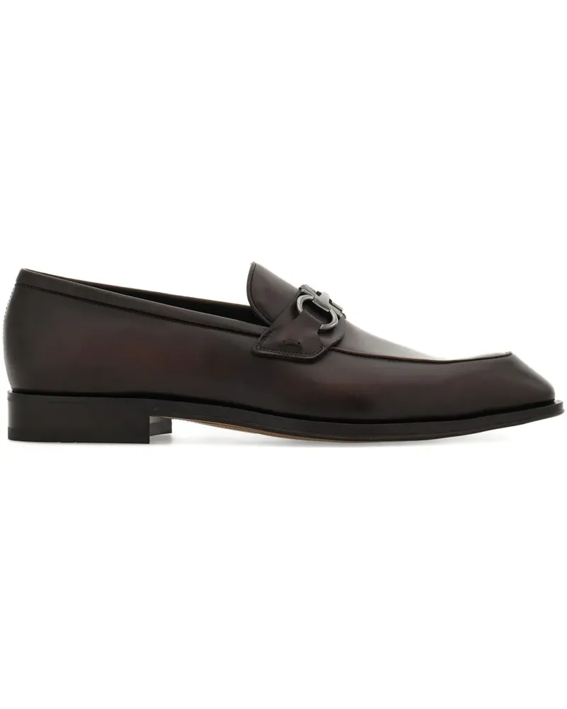 Ferragamo Loafer mit Gancini-Spange - Braun Braun