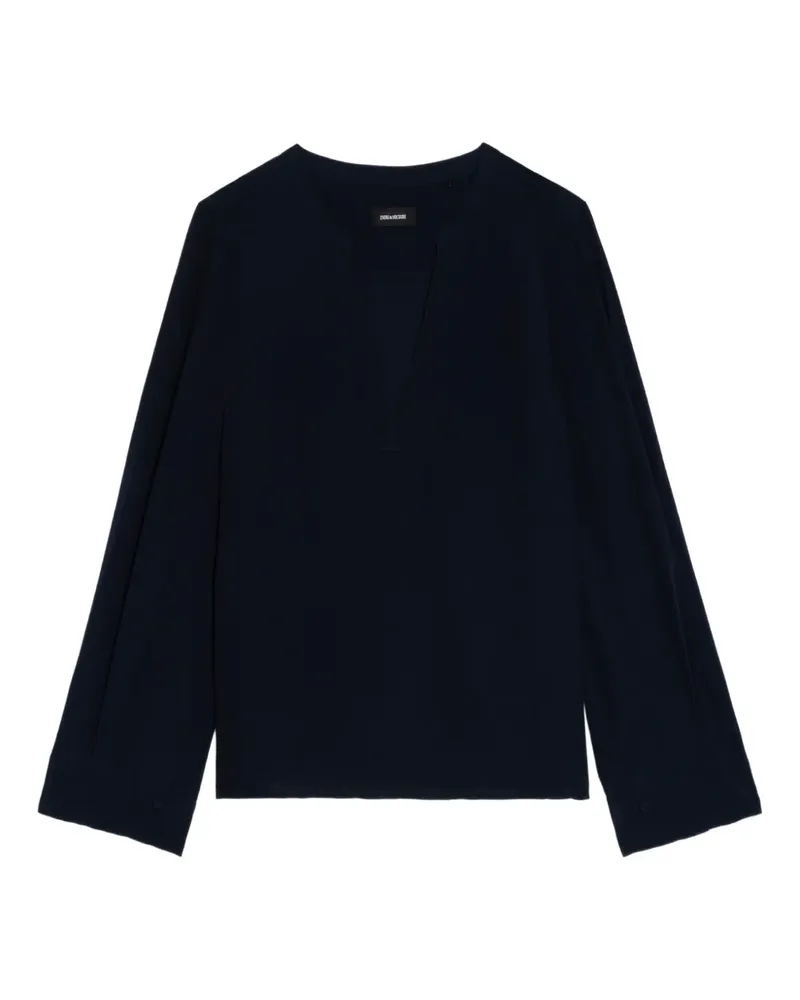 Zadig & Voltaire Torny V-neck blouse - Blau Blau
