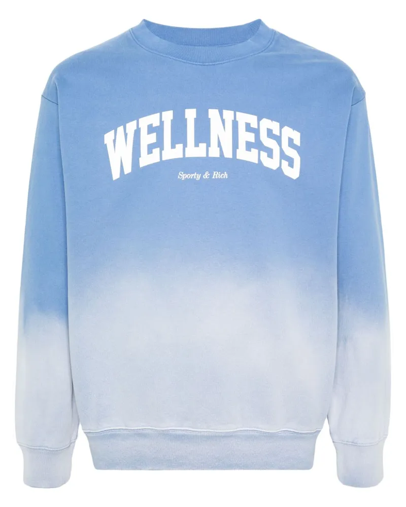 SPORTY & RICH Sweatshirt mit Wellness - Blau Blau