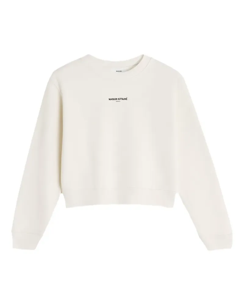 Kitsuné logo-print sweatshirt - Nude Nude