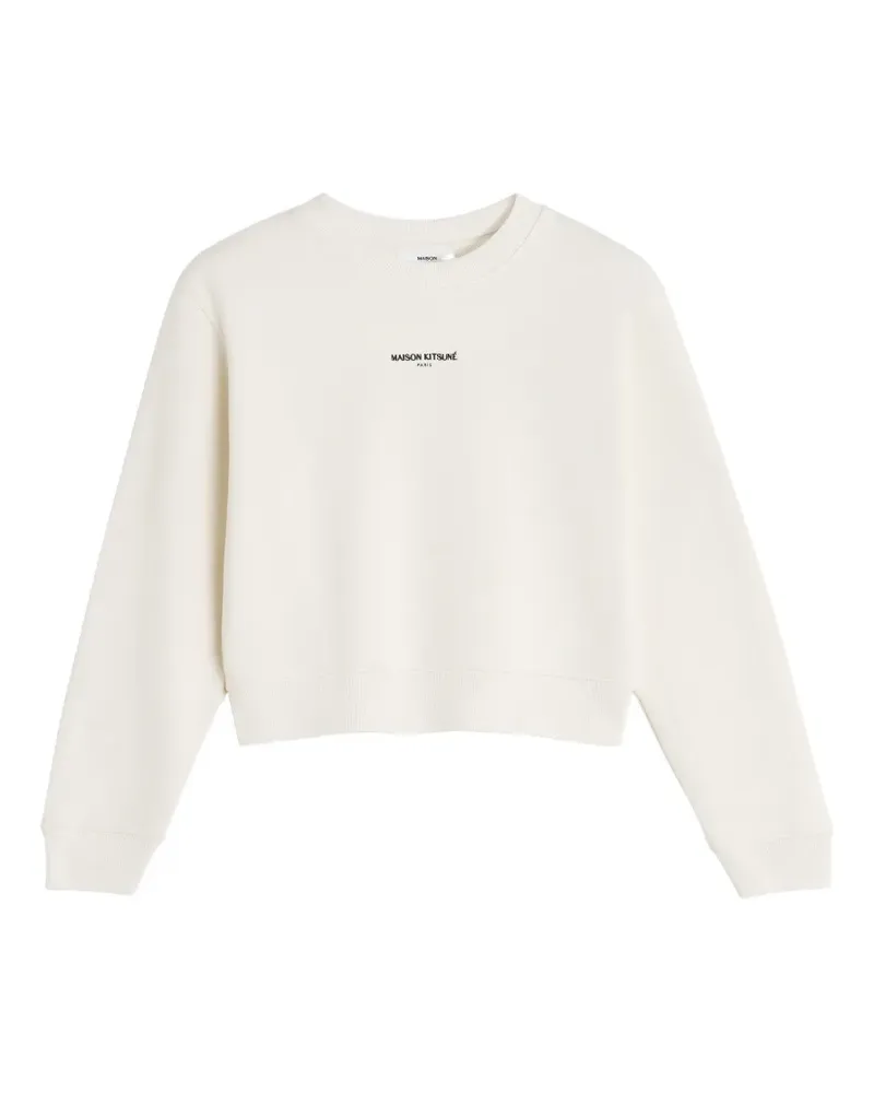 Kitsuné Sweatshirt mit Logo-Print - Nude Nude