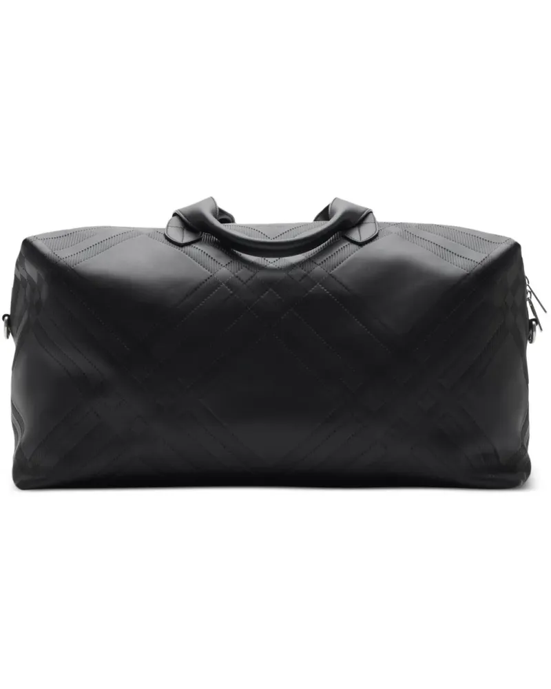 Burberry Reisetasche mit Karomuster - Schwarz Schwarz