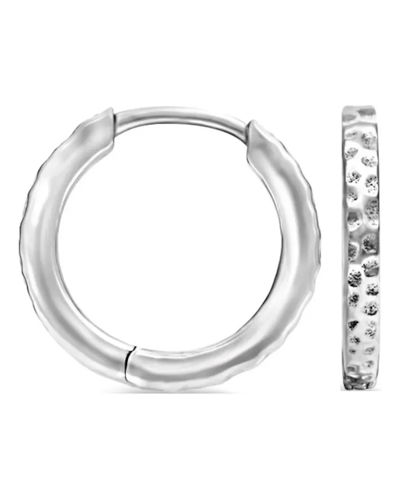 Dower & Hall Mittelgroße Nomad Creolen - Silber Silber