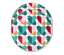 Farfale Porzellan-Dessertplatten (2er-Set) - Grün