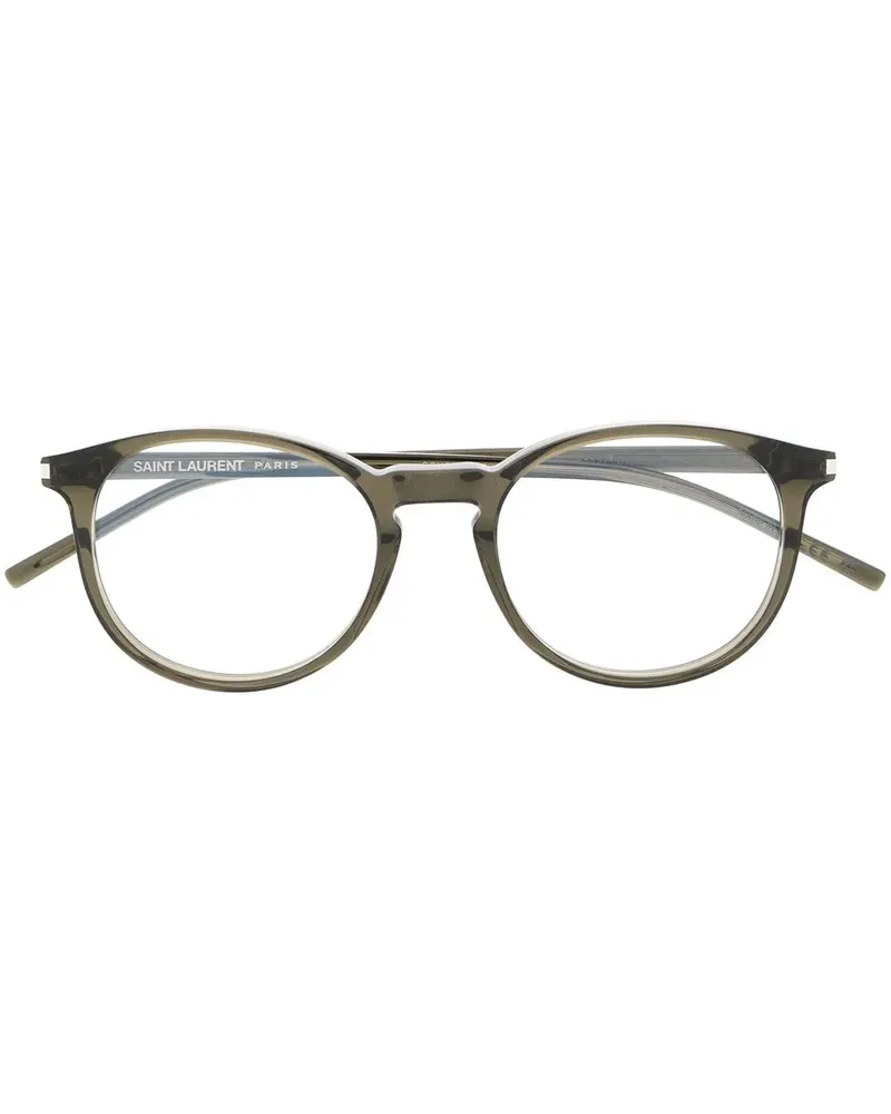Saint Laurent Brille mit rundem Gestell - Braun Braun