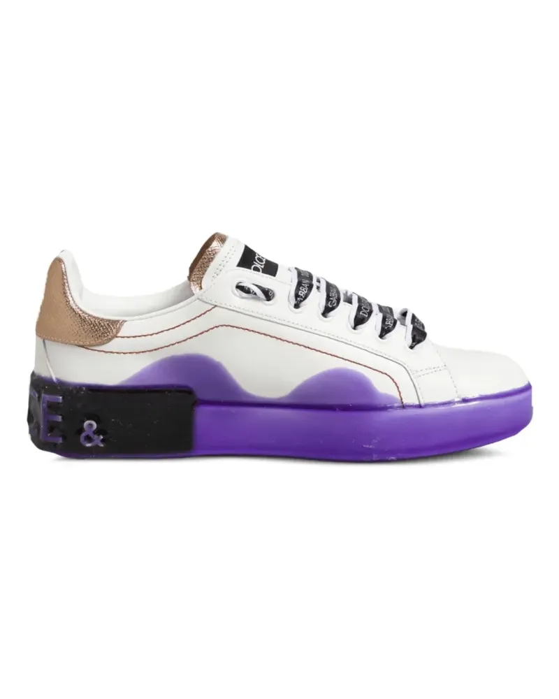 Dolce & Gabbana Sneakers mit Logo-Print - Weiß Weiß