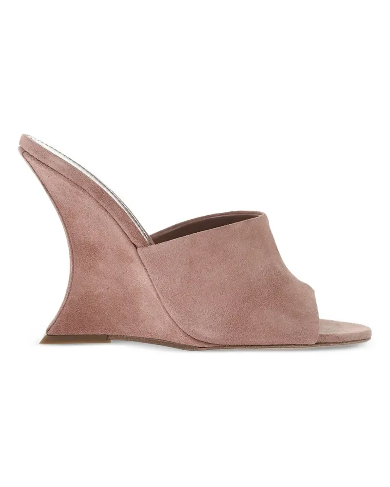 Paris Texas Nina Wedge-Mules - Rosa Rosa
