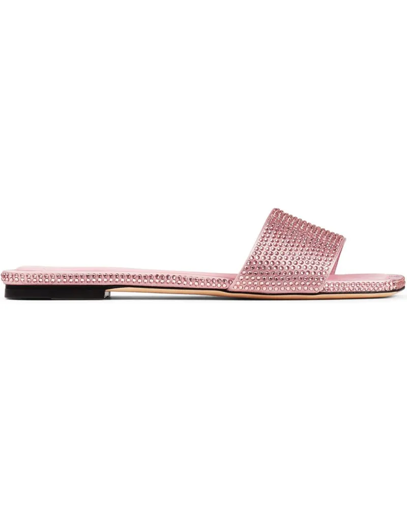Jimmy Choo Flache Clovis Sandalen - Rosa Rosa