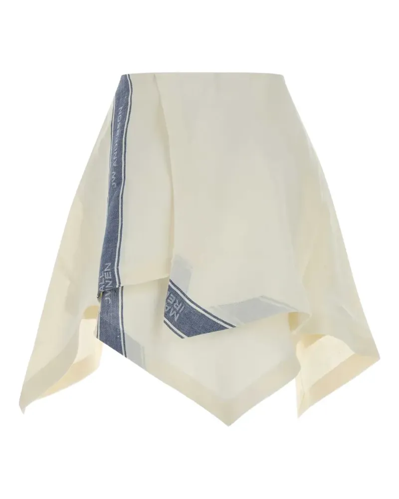 J.W.Anderson logo-detail mini skirt - Nude Nude