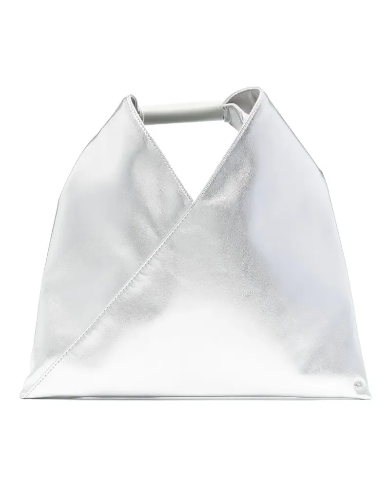 Maison Margiela Mini Japanese Schultertasche - Silber Silber