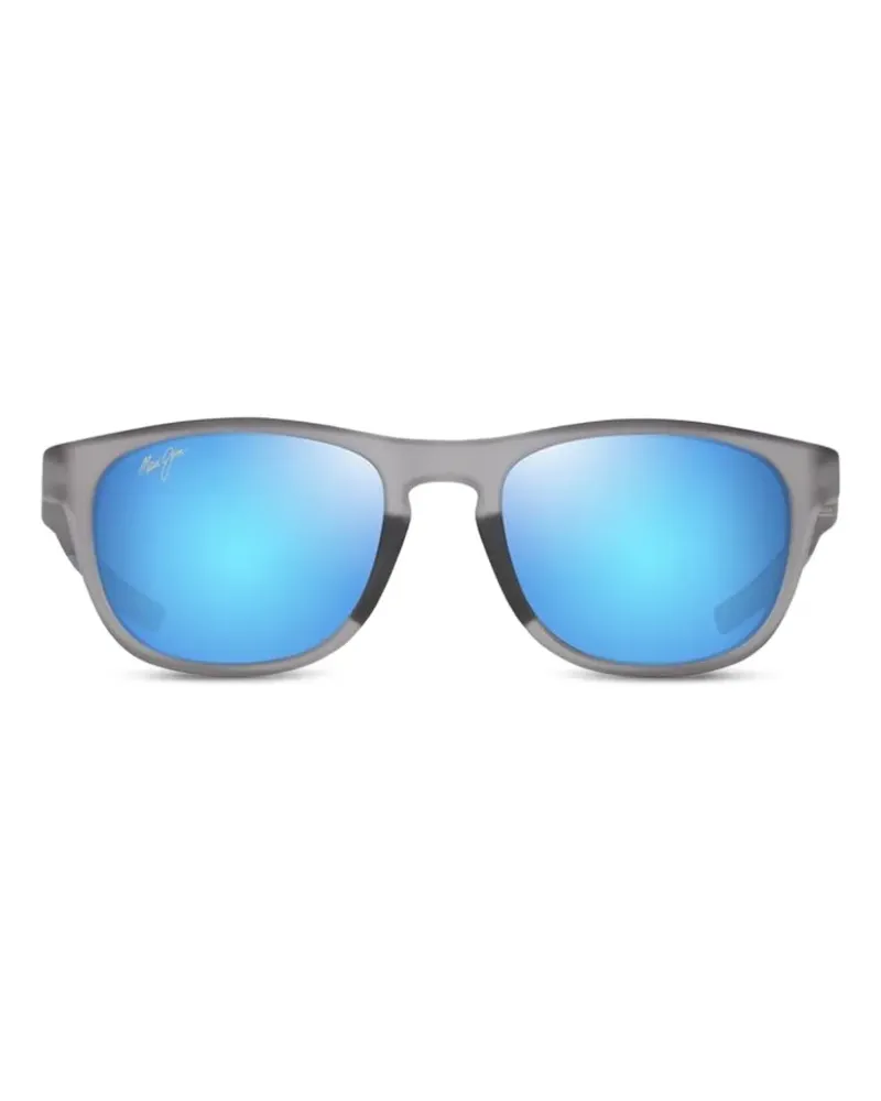 Maui Jim Melemele Sonnenbrille mit eckigem Gestell - Grau Grau