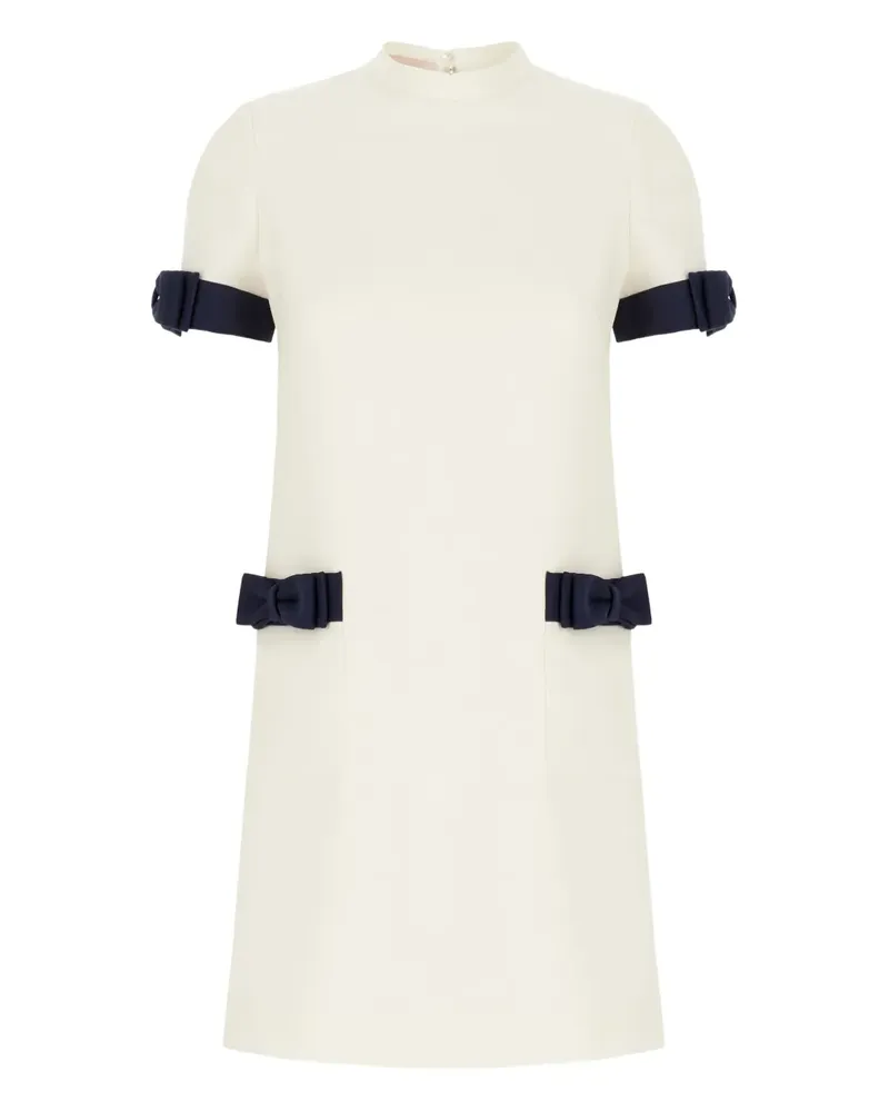 Valentino Garavani Minikleid mit Schleifendetail - Weiß Weiß
