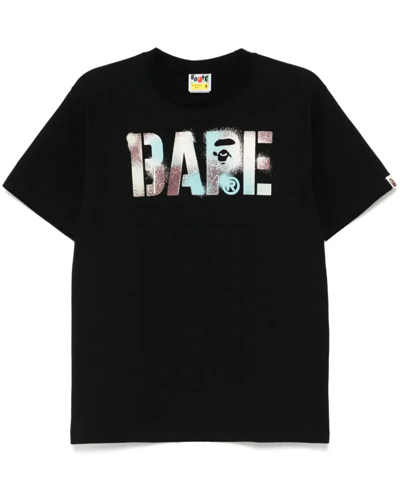 BAPE T-Shirt mit Print - Schwarz Schwarz