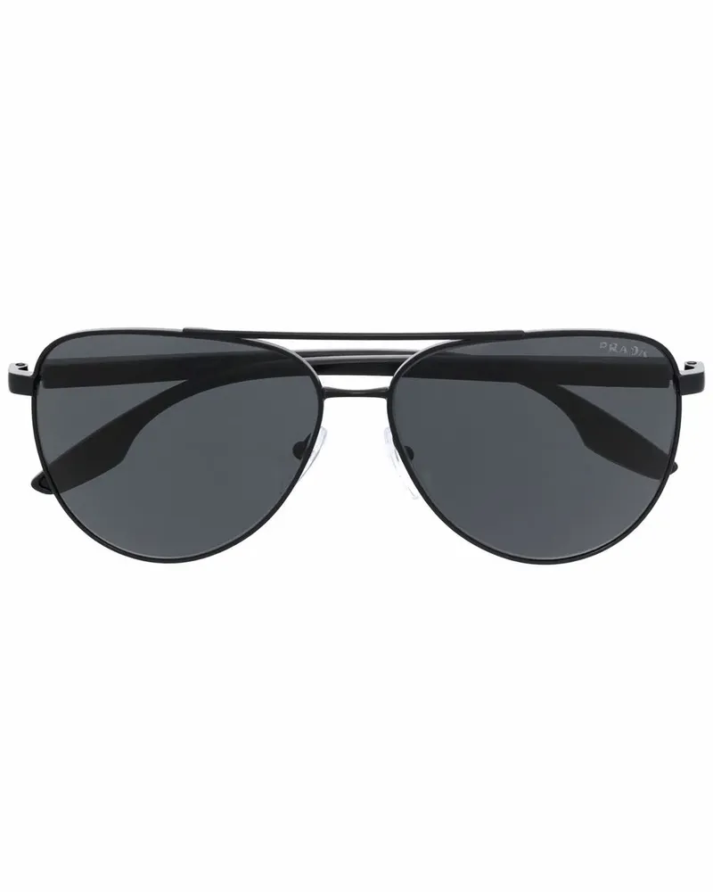 Prada Getönte Pilotenbrille - Schwarz Schwarz
