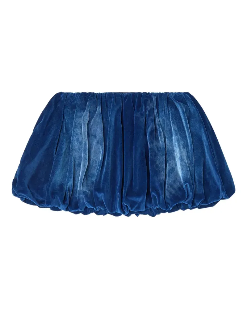 Diesel De-Muj-FSJ1 Minirock mit Samteffekt - Blau Blau