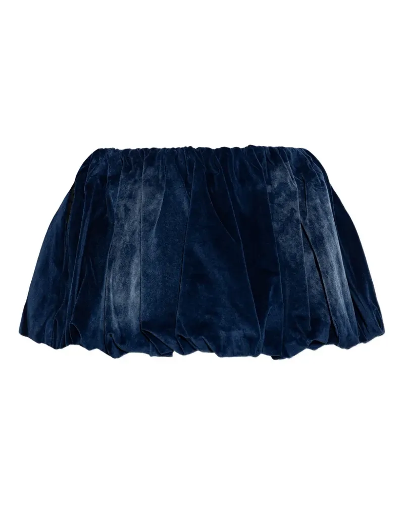 Diesel De-Muj-FSJ1 Minirock mit Samteffekt - Blau Blau