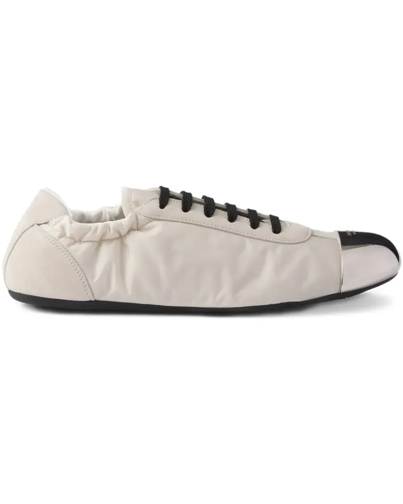 Prada Ballerinas mit Schnürung - Nude Nude